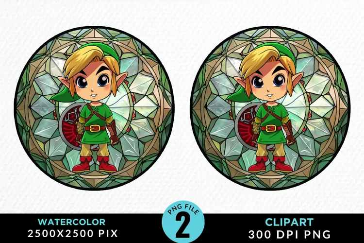 Watercolor Christmas Elves Artwork Clipart