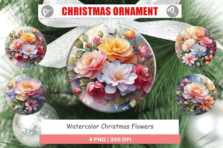 Christmas Ornaments Christmas Flowers example image 1