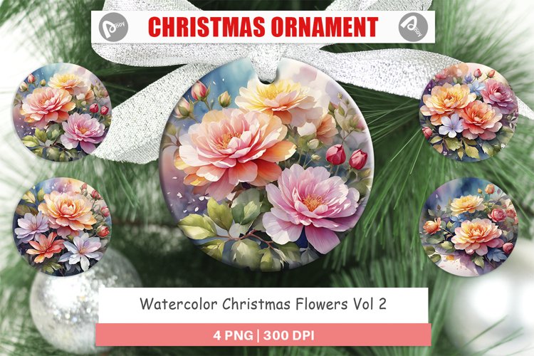 Christmas Ornaments Christmas Flowers example image 1