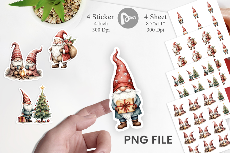 Christmas Gnomes Sticker