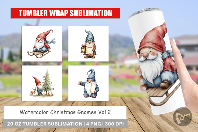 Tumbler Christmas Gnomes