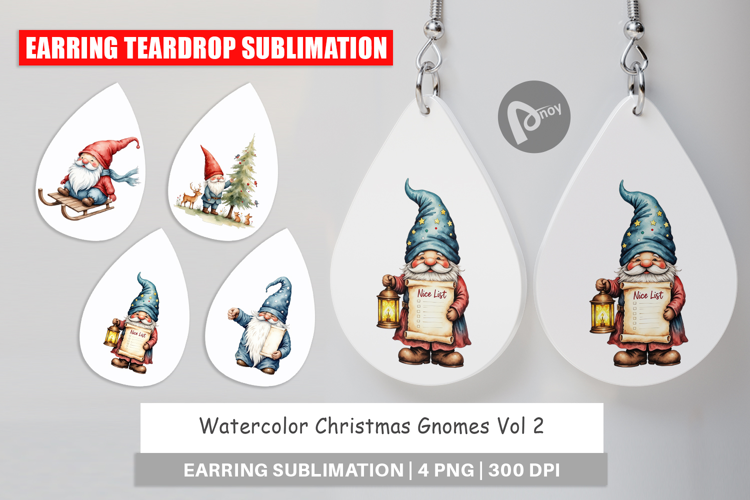 Earring Christmas Gnomes