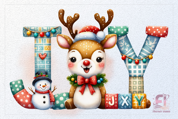 Hand-painted watercolor Christmas deer and snowman clipart PNG transparent background, 300 DPI. Great for cards, stickers, sublimation, mugs and winter crafts.