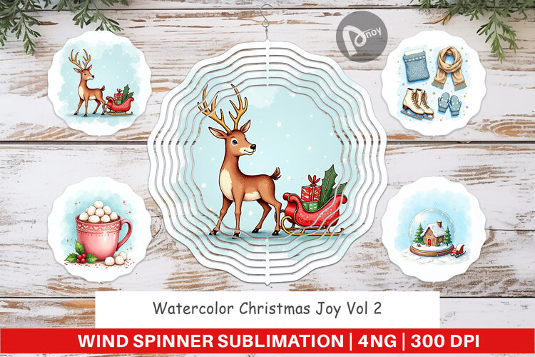 Christmas Joy Wind Spinner example image 1