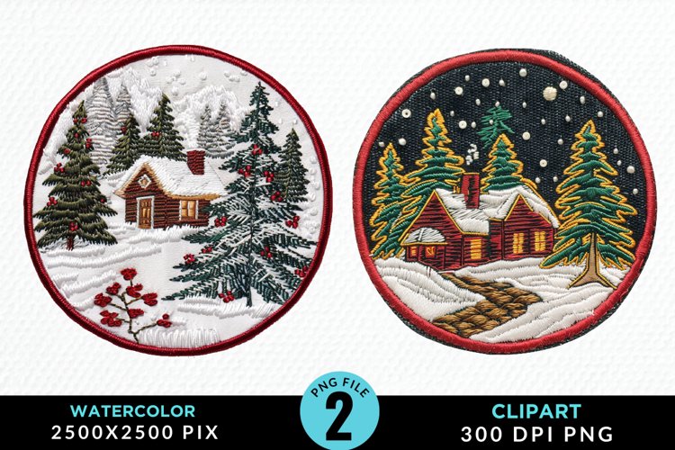 Watercolor Christmas Mix PNG Clipart