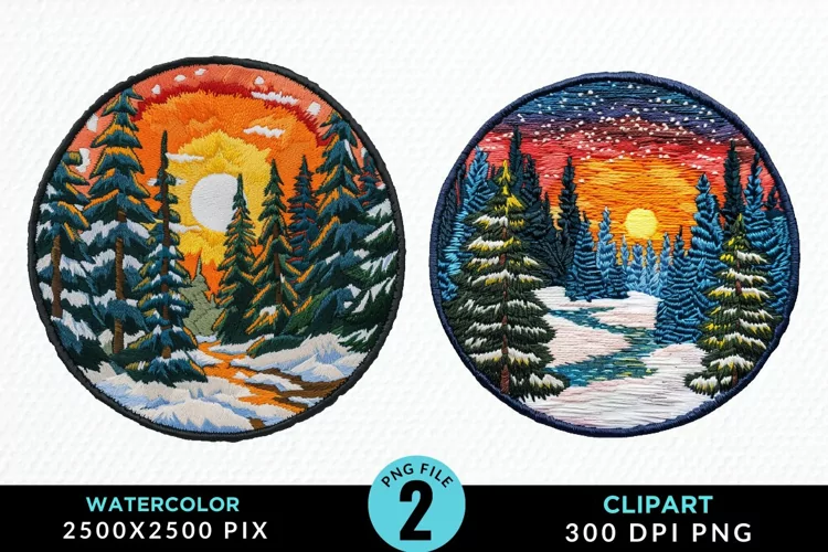 Watercolor Christmas Mix PNG Clipart