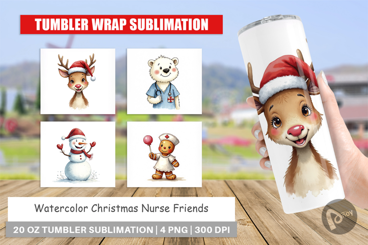Christmas Nurse Tumbler