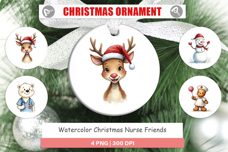 Christmas Nurse Ornament