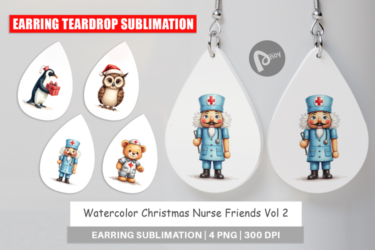Christmas Nurse Earring