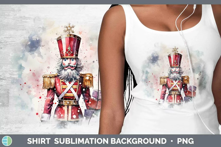 Watercolor Christmas Nutcracker Shirt Sublimation Sublimatio
