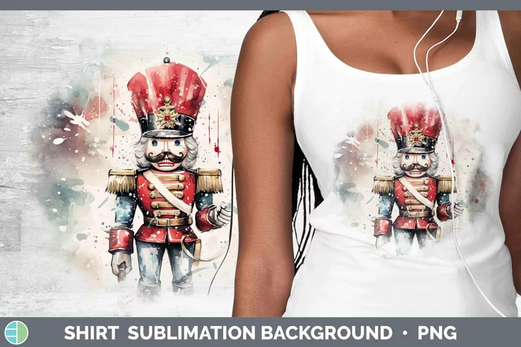 Watercolor Christmas Nutcracker Shirt Sublimation Sublimatio