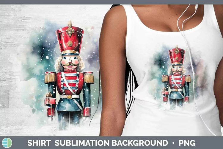 Watercolor Christmas Nutcracker Shirt Sublimation Sublimatio