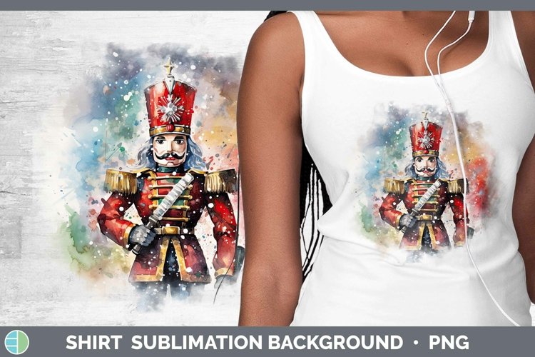 Watercolor Christmas Nutcracker Shirt Sublimation Sublimatio