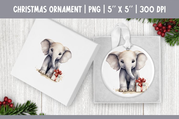 Elephant Watercolor Clipart Image 11