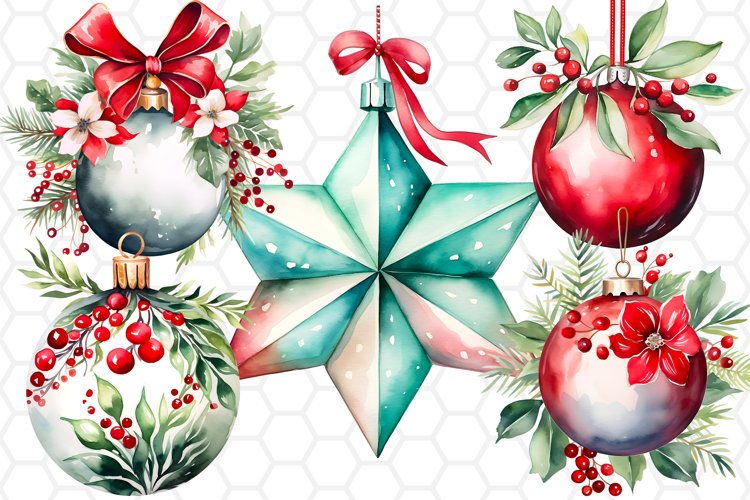 Christmas Ornament Sublimation Designs Image 5