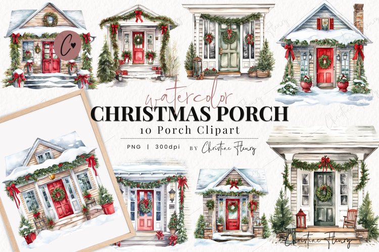 Christmas Watercolor Clipart Image 24