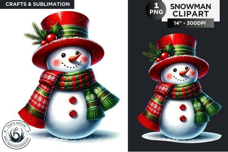 Christmas Snowman Svg