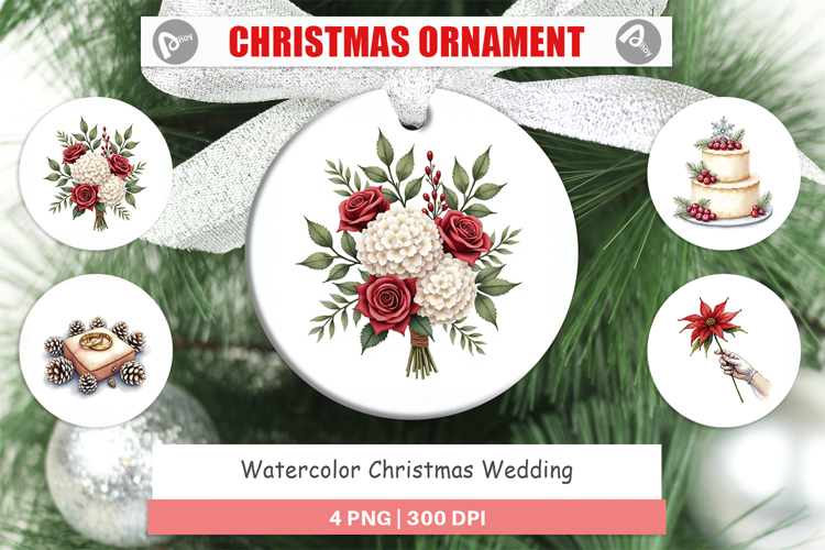 Christmas Wedding Ornament