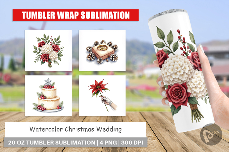 Christmas Wedding Tumbler