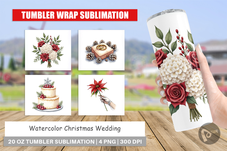 Christmas Wedding Tumbler