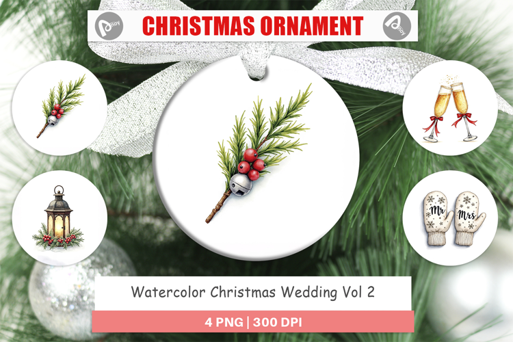 Christmas Wedding Ornament