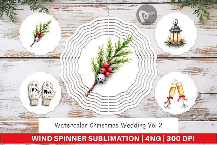 Christmas Wedding Wind Spinner