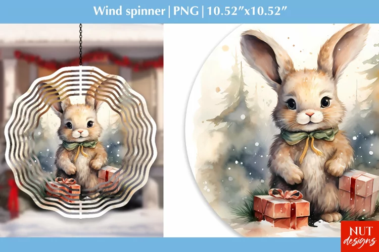 Christmas wind spinner Christmas animal wind spinner design