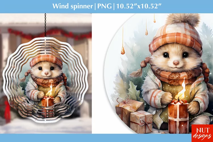 Christmas wind spinner Christmas animals wind spinner design