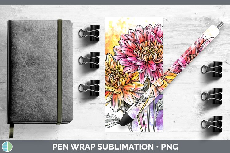GorgeousWatercolor Pen Wrap design.