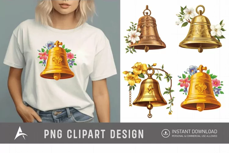 Watercolor Church Bell Clipart
