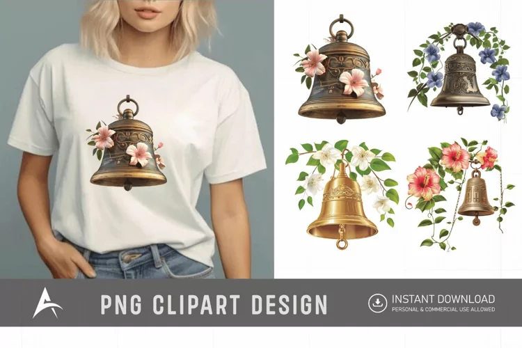 Watercolor Church Bell Clipart