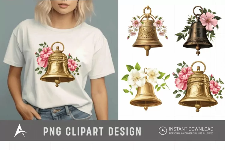 Watercolor Church Bell Clipart