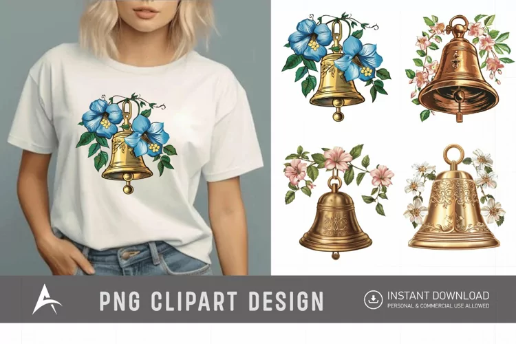 Watercolor Church Bell Clipart