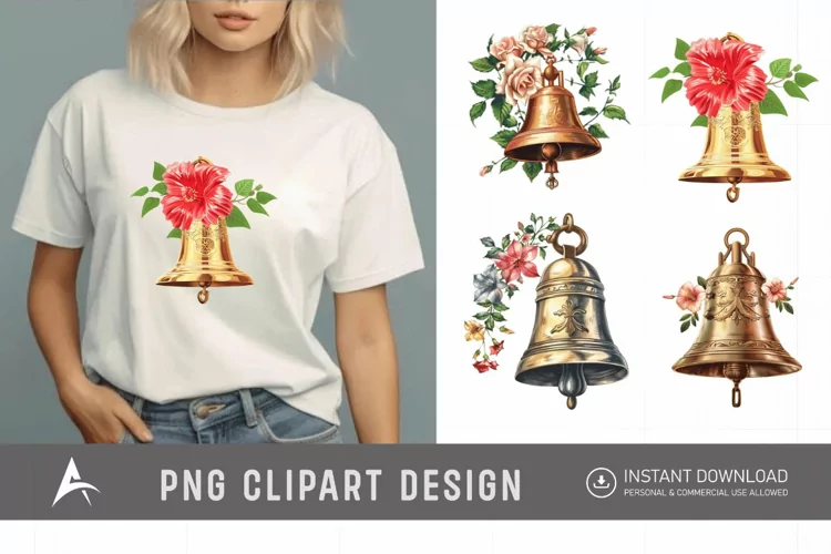 Watercolor Church Bell Clipart