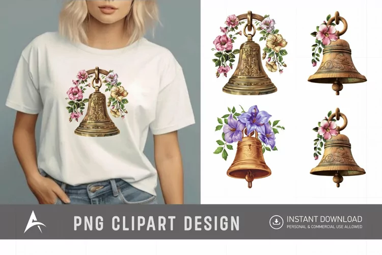 Watercolor Church Bell Clipart
