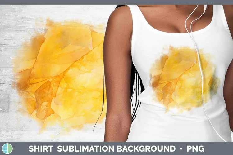 Watercolor Citrine Shirt Sublimation Sublimation Background