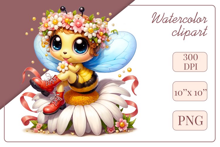 Cute Bee Clipart Image 5