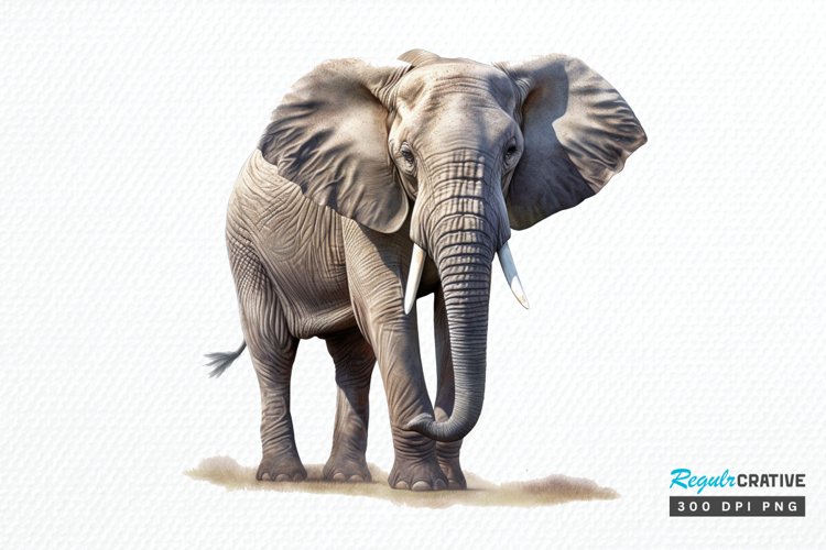 Cute Elephant Clipart Image 16