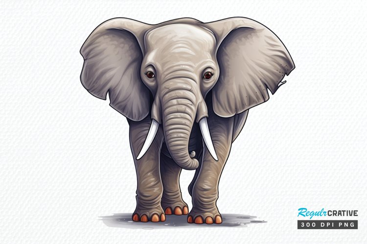 Watercolor Elephant Image 21