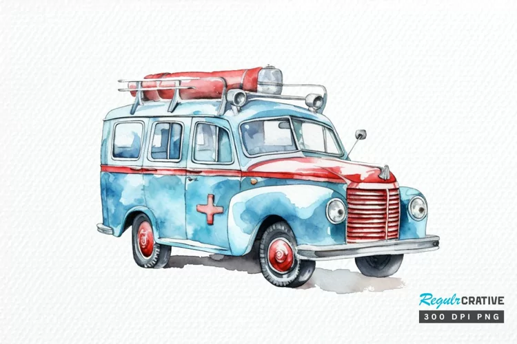 Watercolor Nurse Supplies PNG Clipart