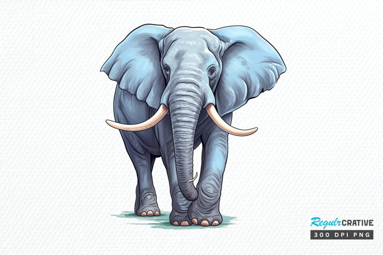 Watercolor Elephant Image 17