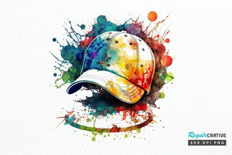 Watercolor Baseball PNG Clipart