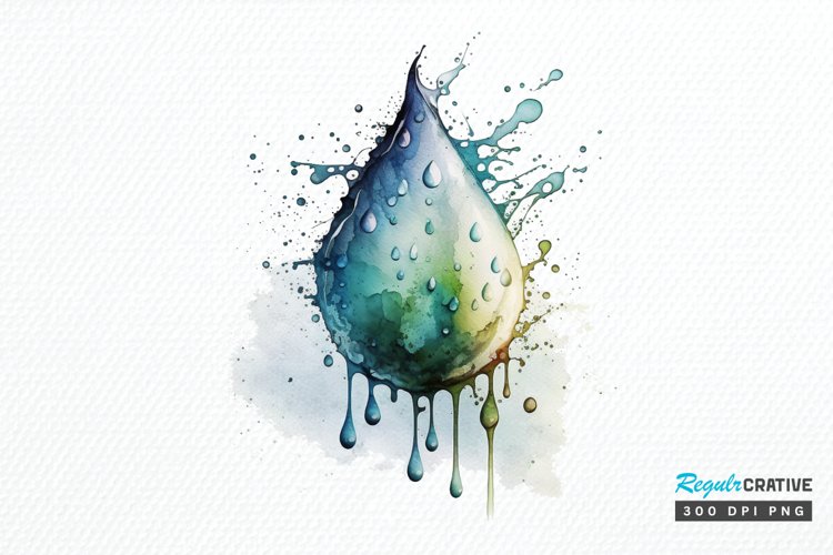 Water Droplet Clipart Image 24