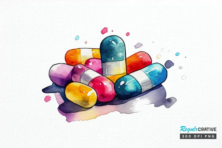 Watercolor Nurse Supplies PNG Clipart