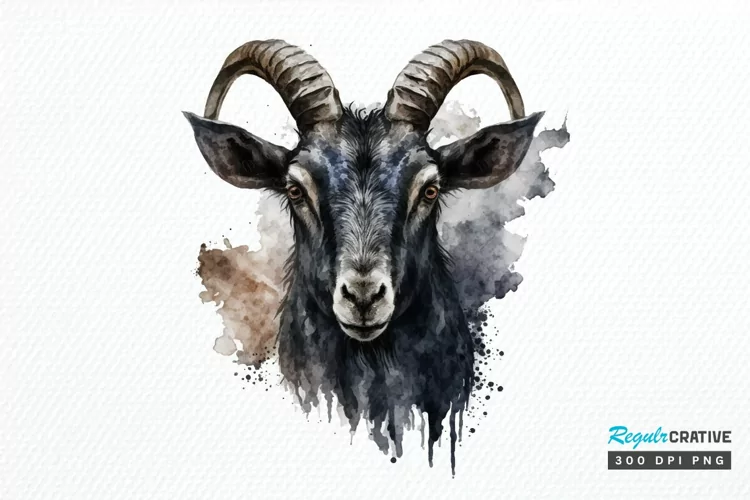 Watercolor Gothic Animal PNG Clipart
