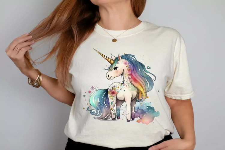 Watercolor Magical Unicorn PNG Clipart