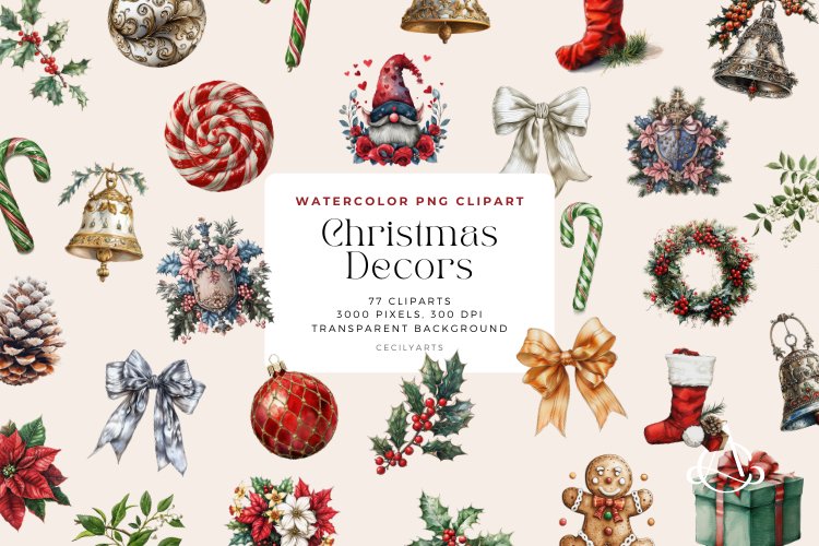 Holiday Decorations Clipart Image 24