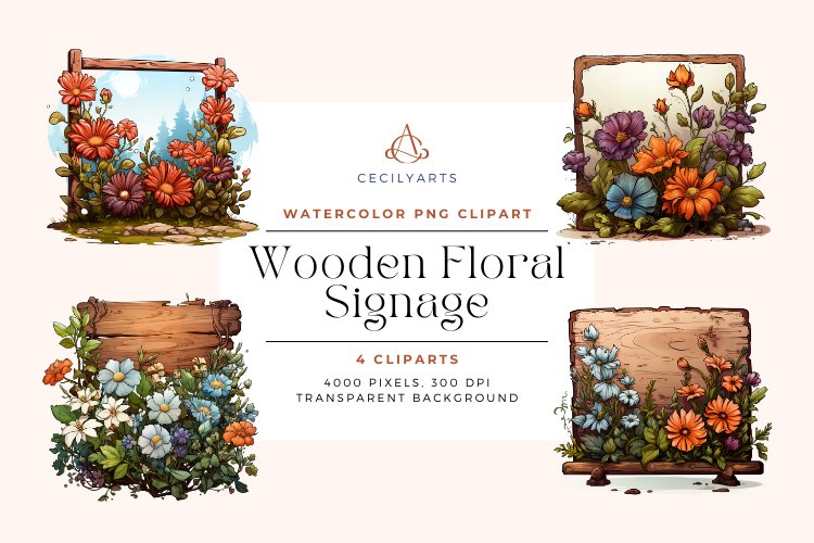Wooden Sign Clipart Image 9