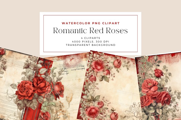 Red Roses Clipart Image 8