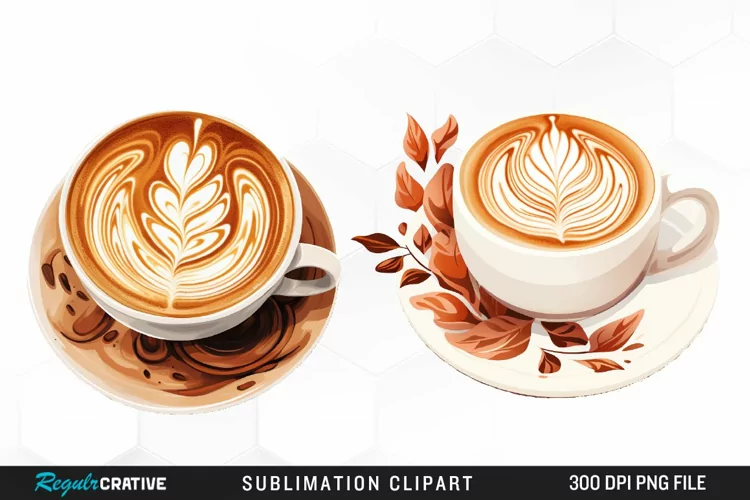 Watercolor Coffee Cup Illustration Clipart